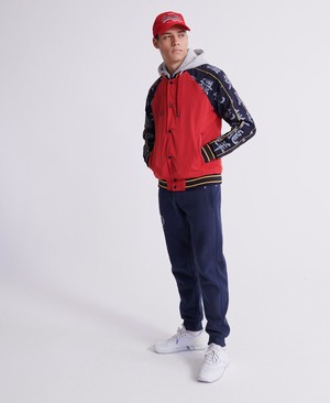 Superdry CNY Bomber Férfi Kabát Piros | BYXNZ4280